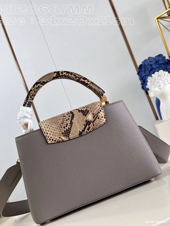 Cheap VUITTON CAPUCINES BB-31.5*20*11CM LOUIS 0814